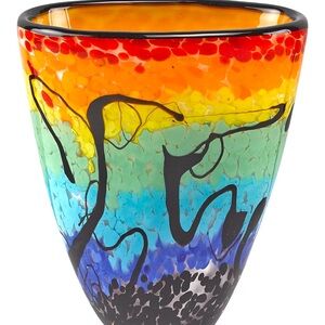 Colorful Glass Art Vase
